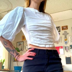Free people balloon sleeve top